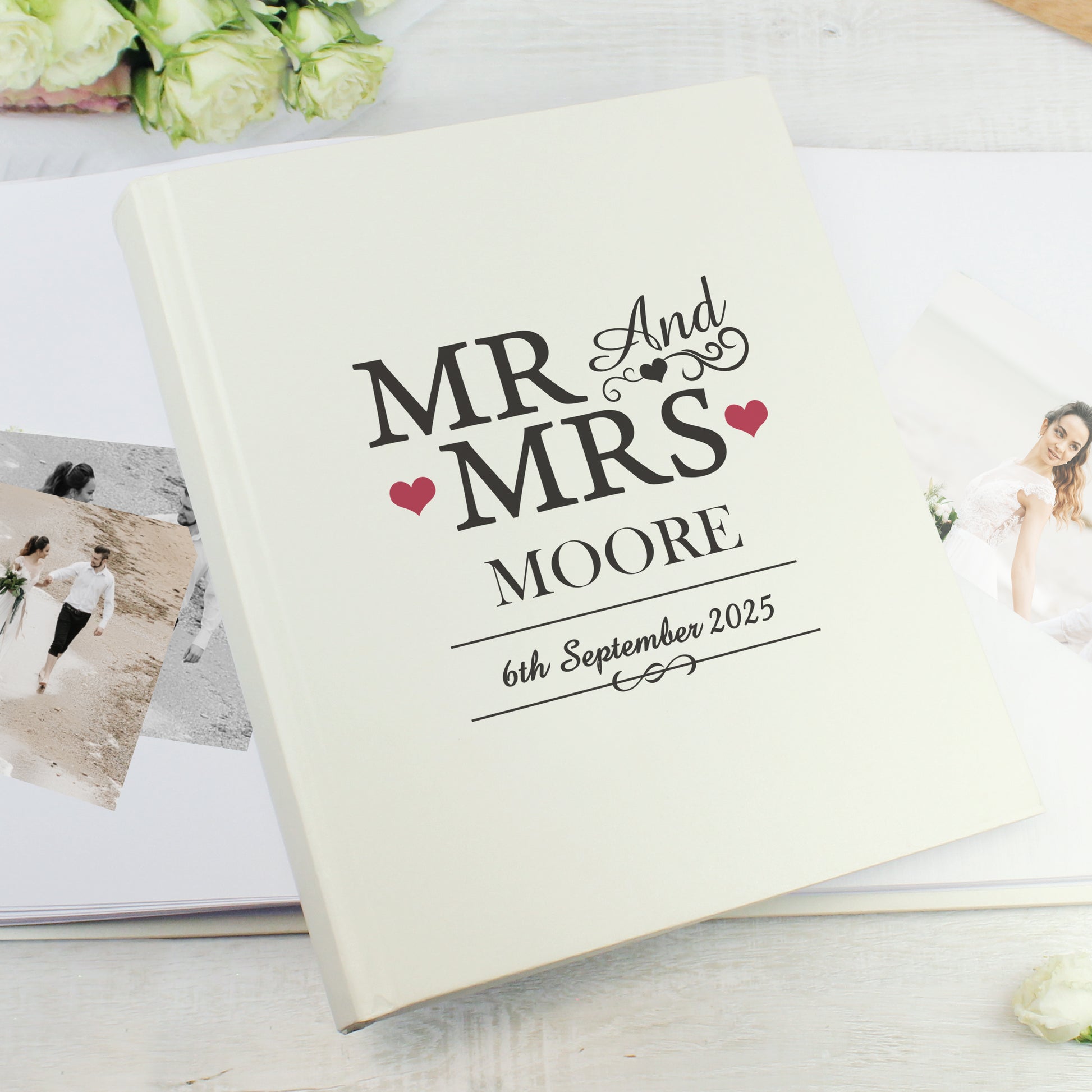 Personalised Mr & Mrs Traditional Photo Album - MK&JD Gifts