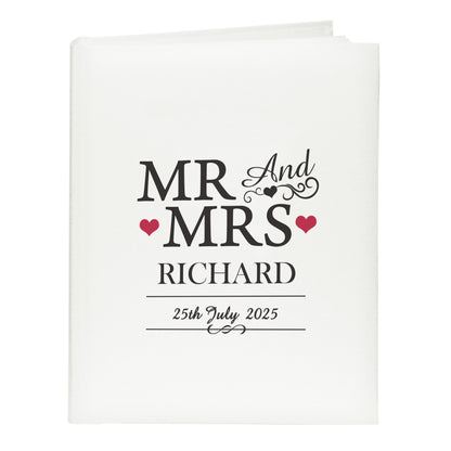 Personalised Mr & Mrs Traditional Photo Album - MK&JD Gifts
