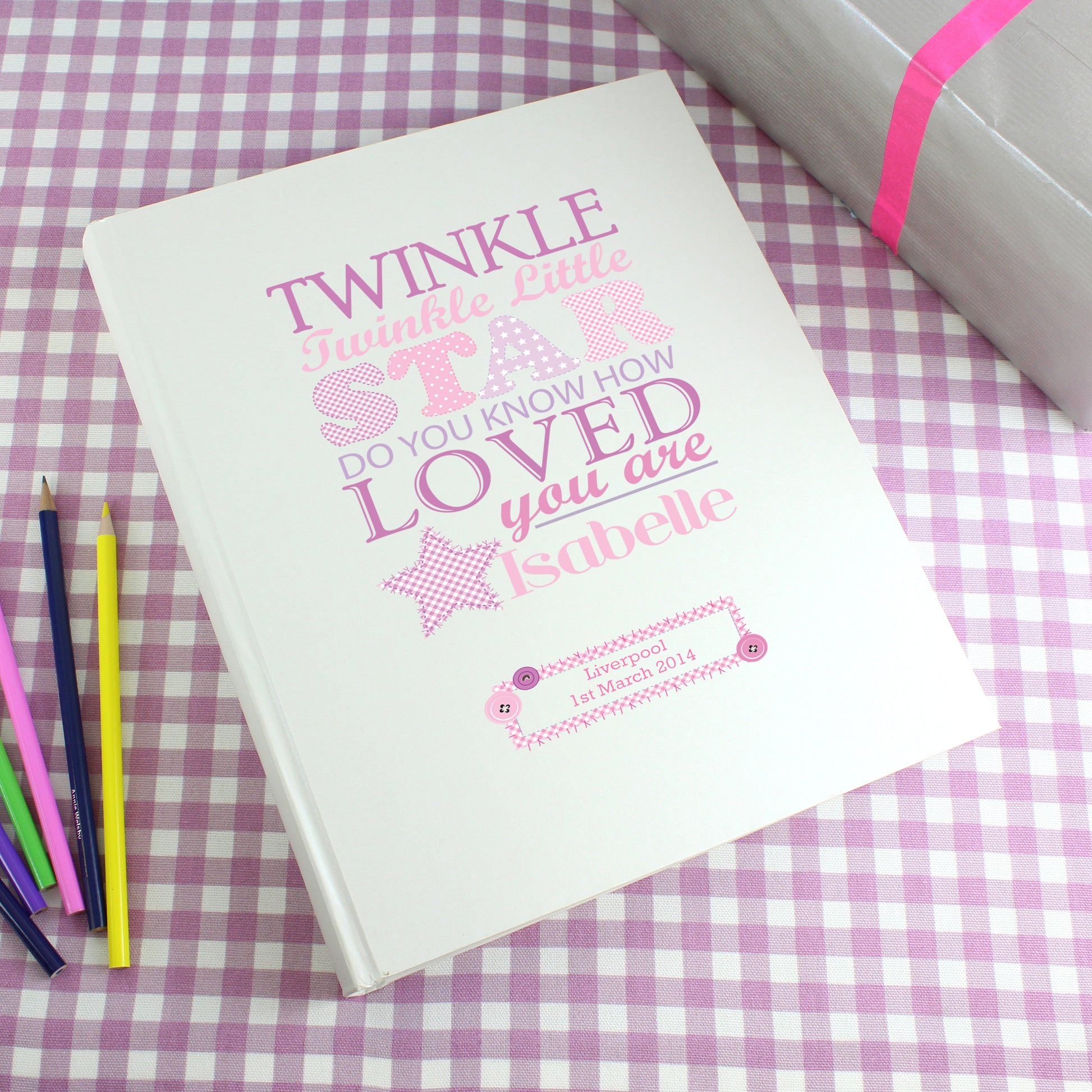 Personalised Twinkle Girls Traditional Photo Album - MK&JD Gifts