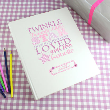 Personalised Twinkle Girls Traditional Photo Album - MK&JD Gifts