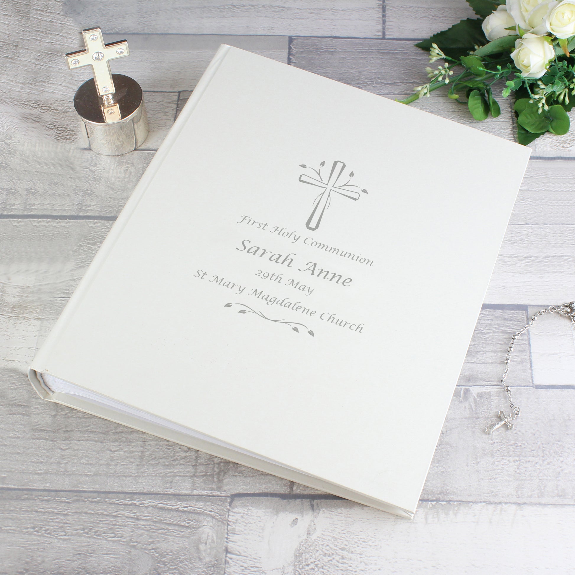 Personalised Silver Cross Traditional Photo Album - MK&JD Gifts