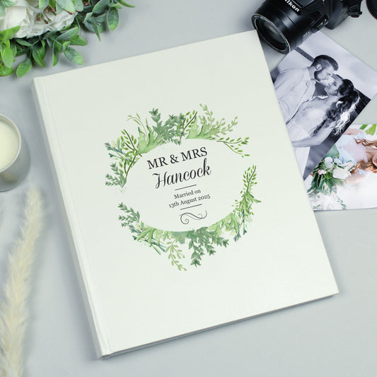 Personalised Fresh Botanical Traditional Photo Album - MK&JD Gifts