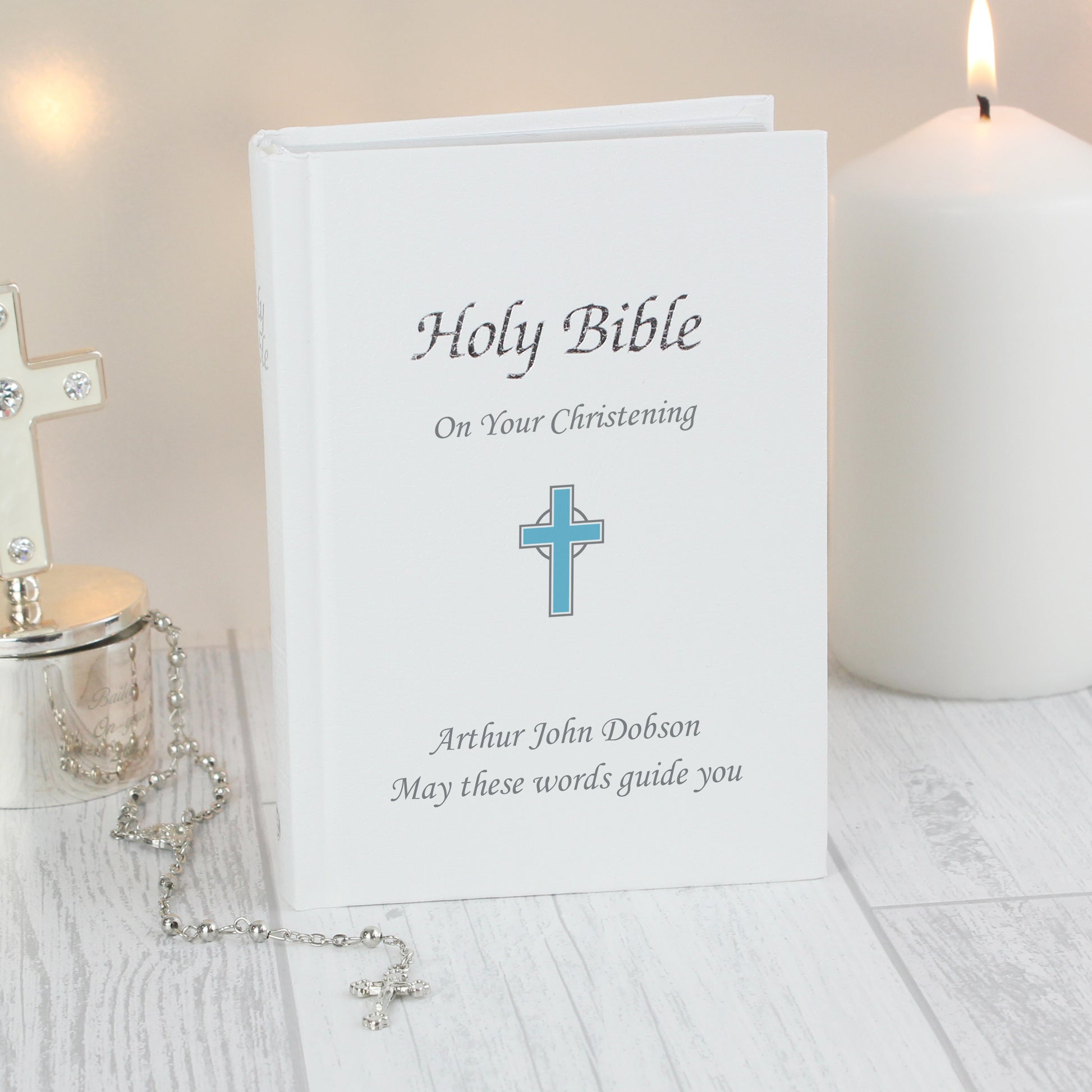 Personalised Blue Cross Bible - MK&JD Gifts