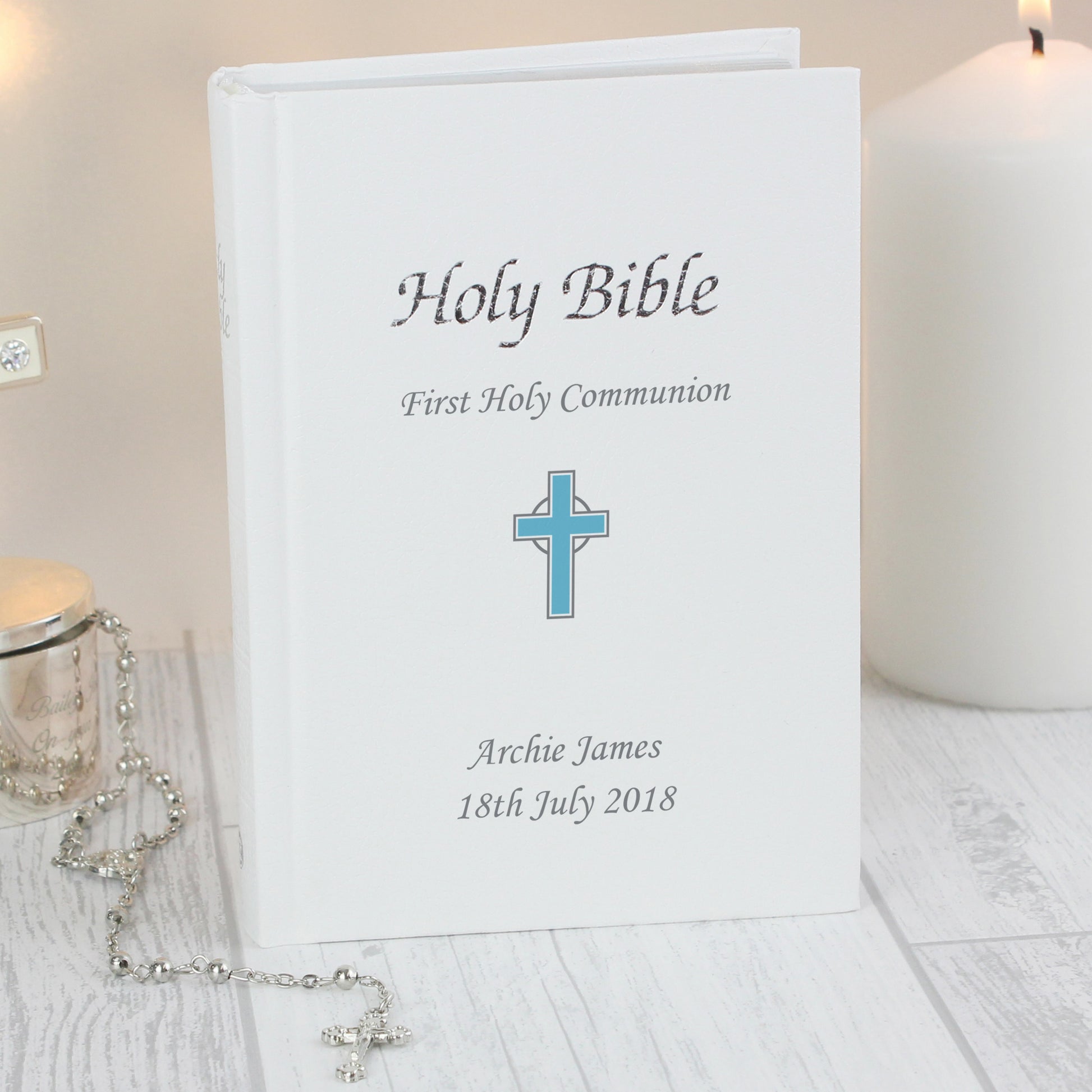 Personalised Blue Cross Bible - MK&JD Gifts
