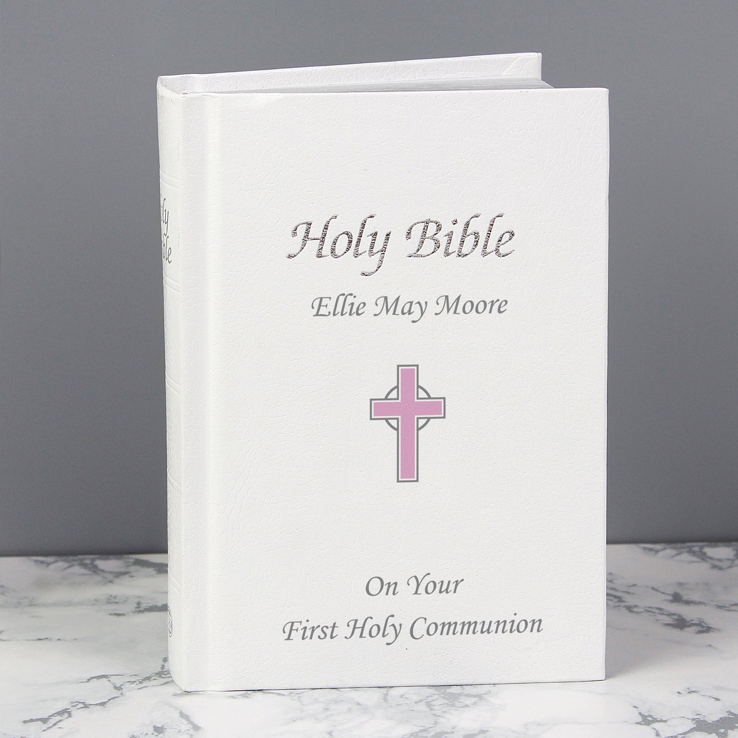Personalised Pink Cross Bible - MK&JD Gifts