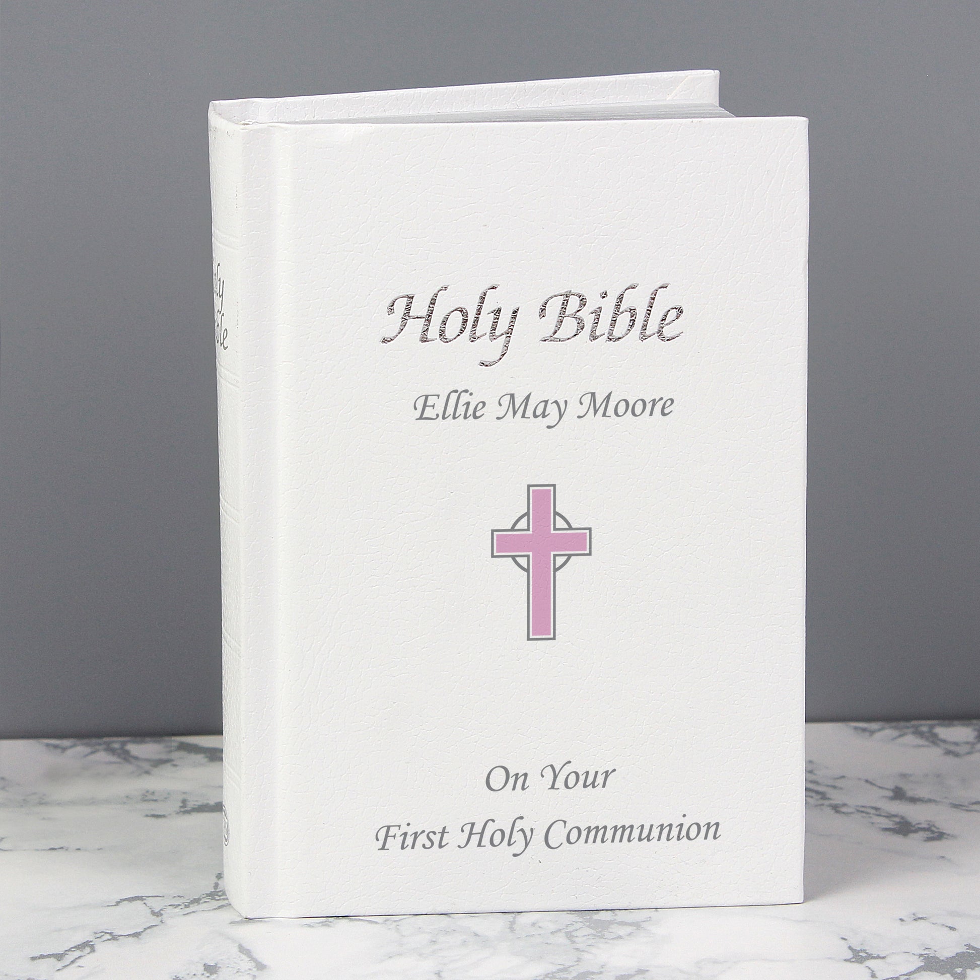 Personalised Pink Cross Bible - MK&JD Gifts