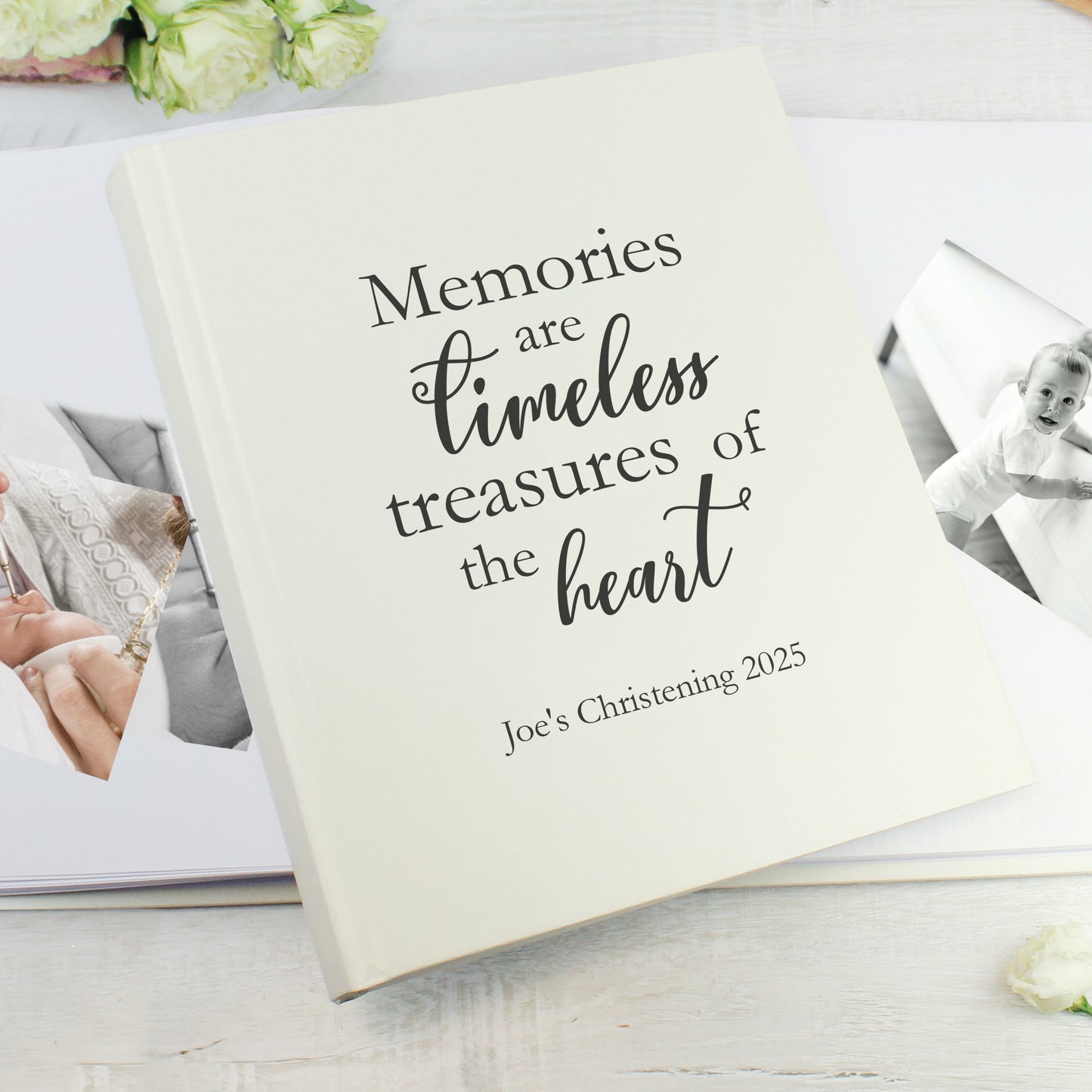 Personalised 'Memories are Timeless' Traditional Photo Album - MK&JD Gifts