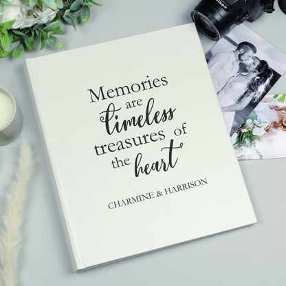 Personalised 'Memories are Timeless' Traditional Photo Album - MK&JD Gifts