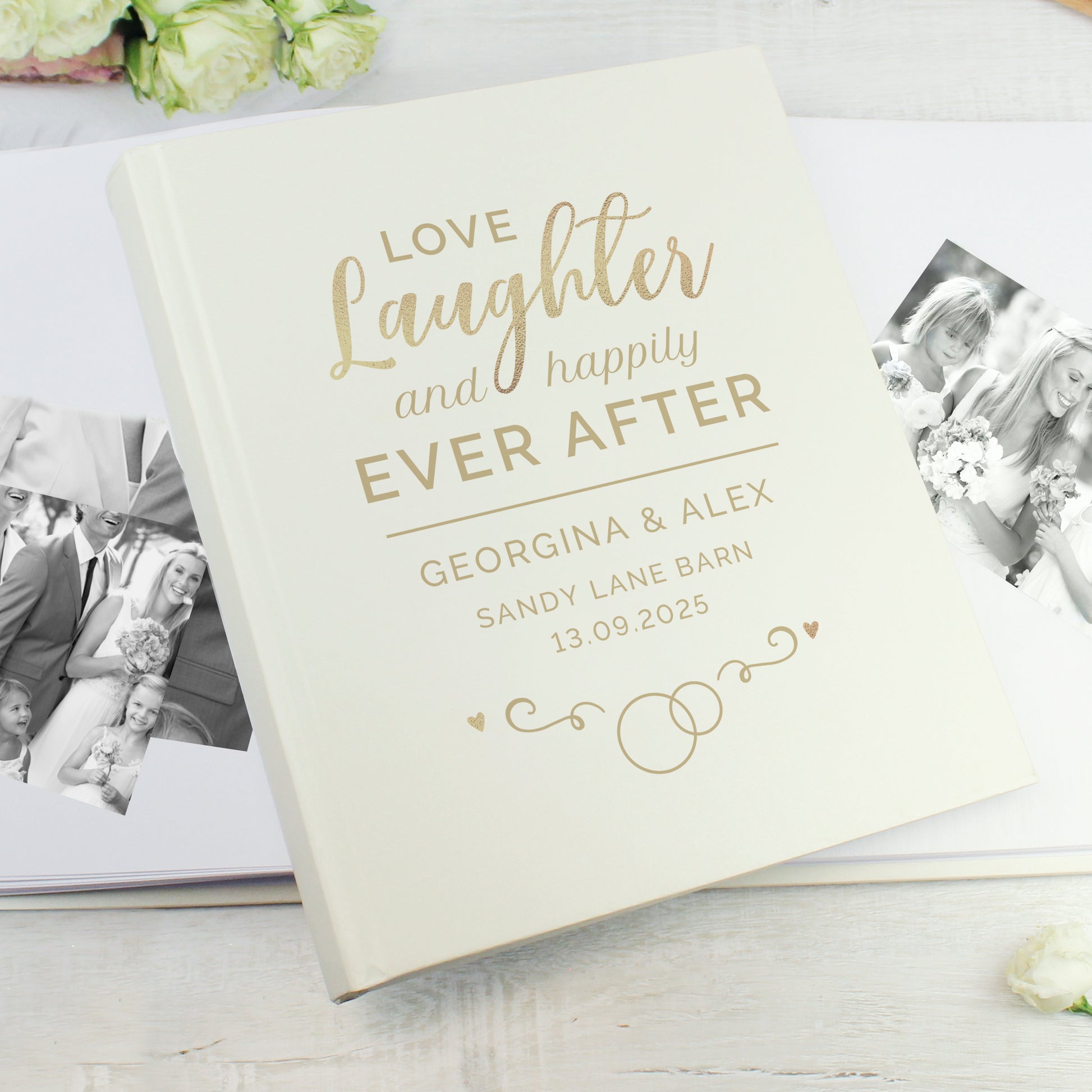 Personalised Happily Ever After Traditional Photo Album - MK&JD Gifts