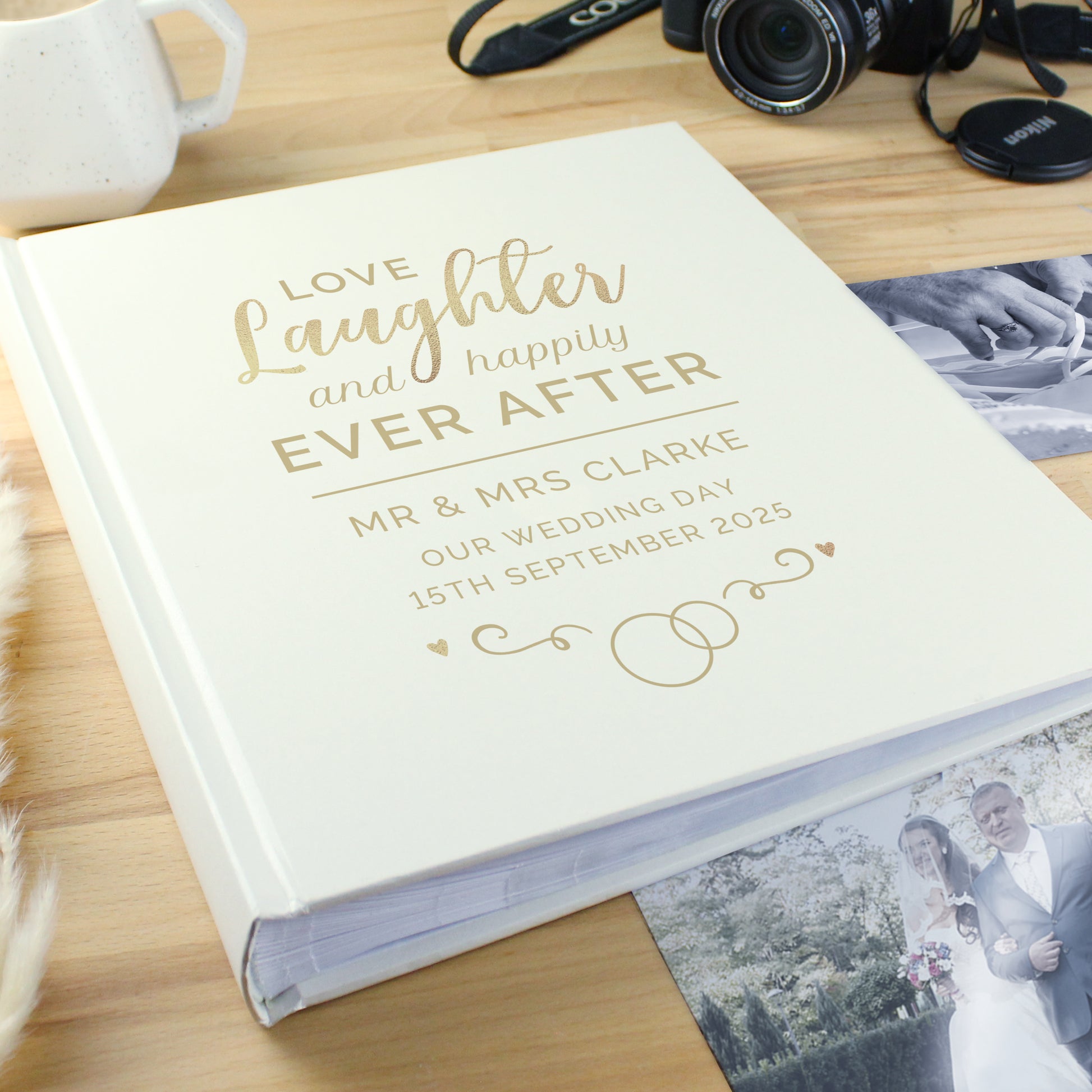 Personalised Happily Ever After Traditional Photo Album - MK&JD Gifts