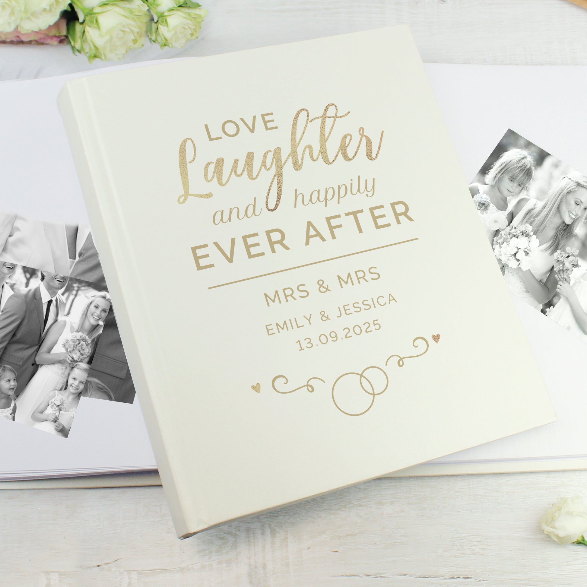 Personalised Happily Ever After Traditional Photo Album - MK&JD Gifts