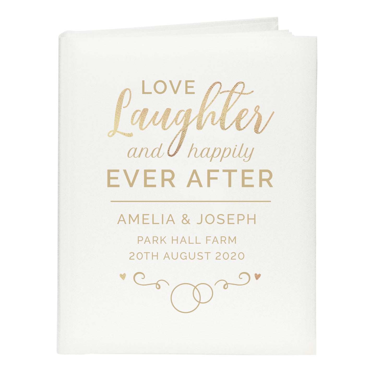 Personalised Happily Ever After Traditional Photo Album - MK&JD Gifts
