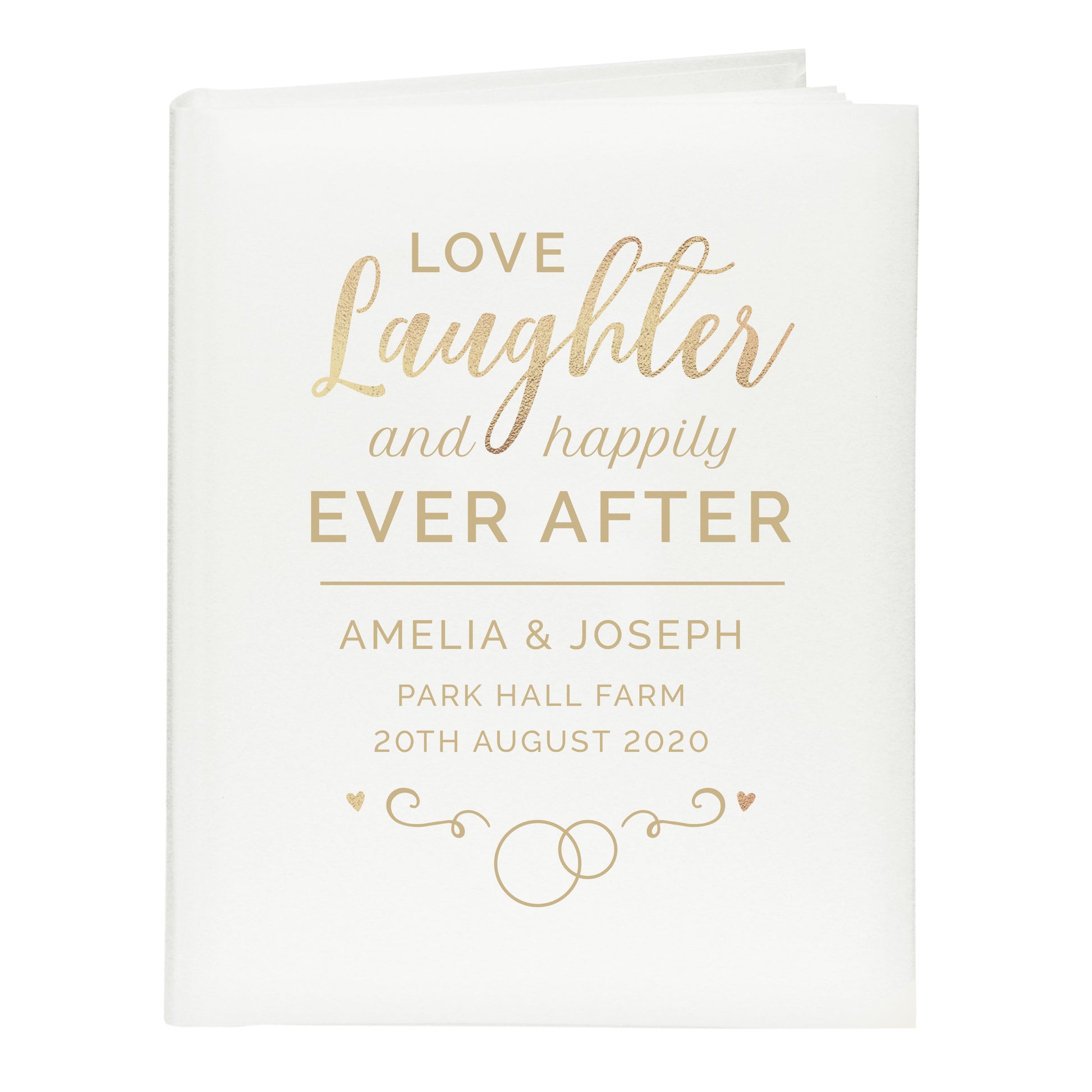 Personalised Happily Ever After Traditional Photo Album - MK&JD Gifts