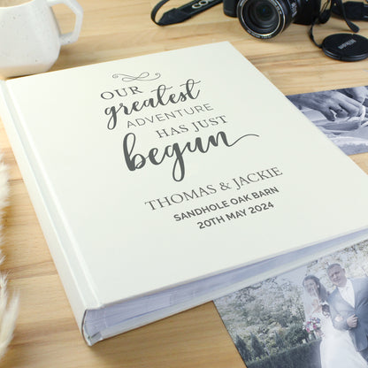 Personalised Our Greatest Adventure Traditional Photo Album - MK&JD Gifts