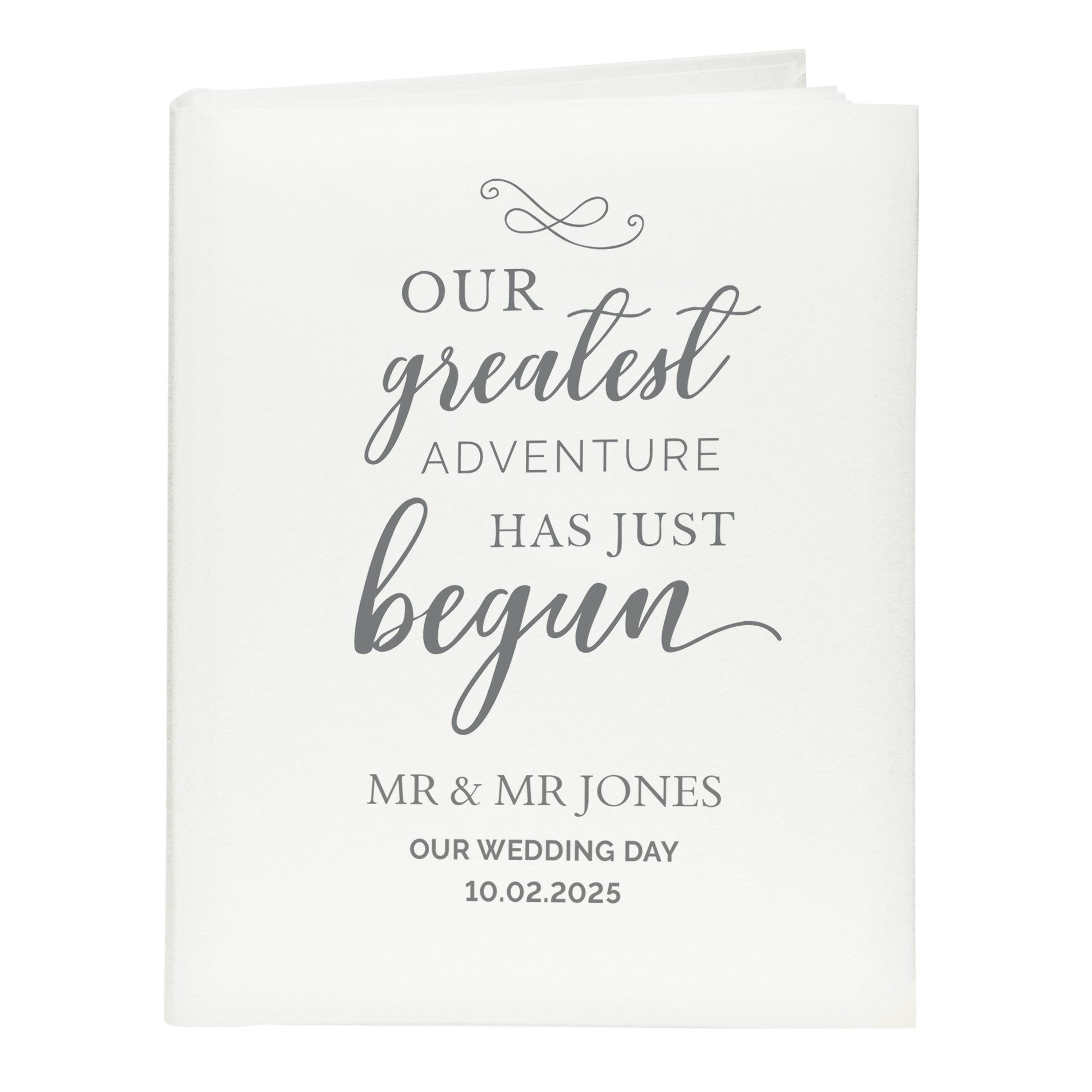 Personalised Our Greatest Adventure Traditional Photo Album - MK&JD Gifts