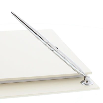 Personalised 40th Ruby Anniversary Hardback Guest Book & Pen - MK&JD Gifts