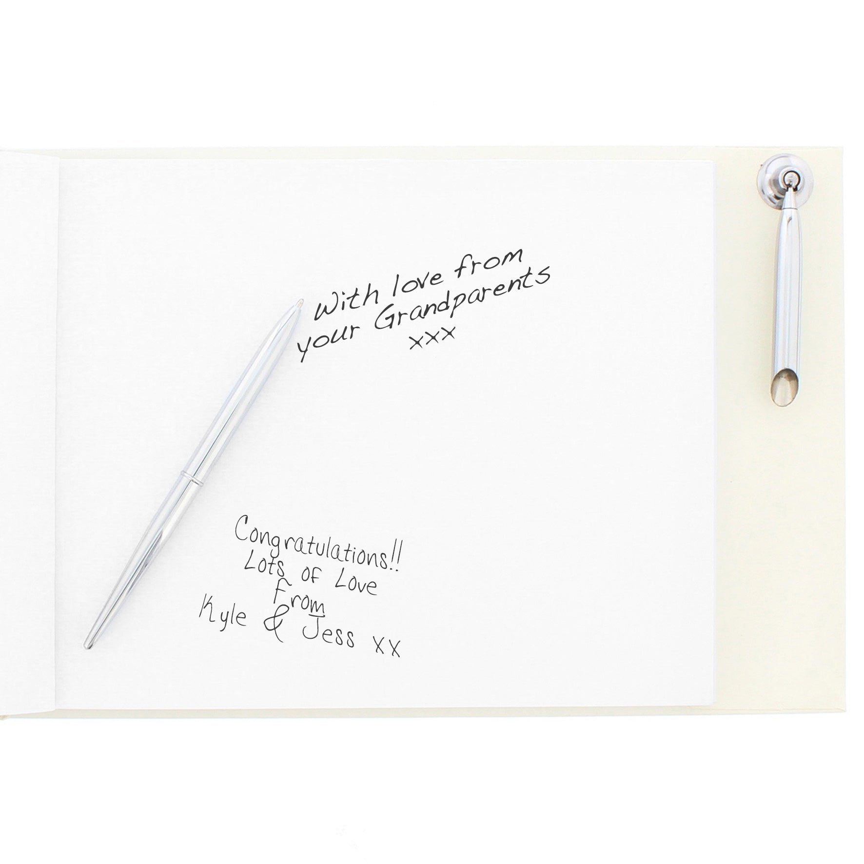 Personalised 40th Ruby Anniversary Hardback Guest Book & Pen - MK&JD Gifts