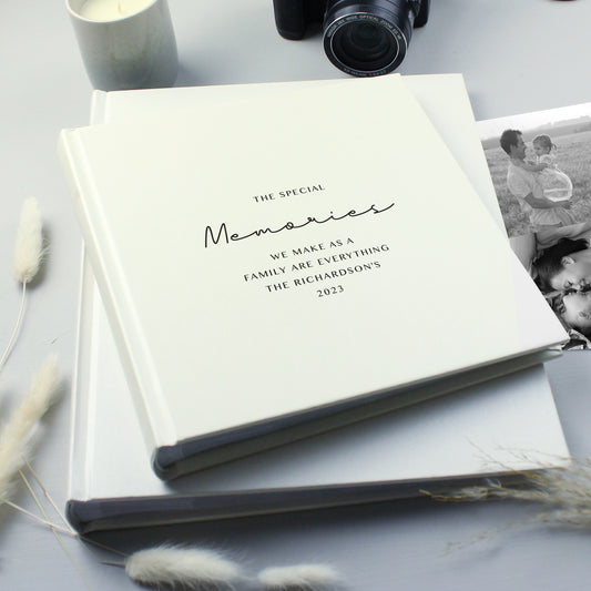 Personalised Free Text Square Photo Album - MK&JD Gifts
