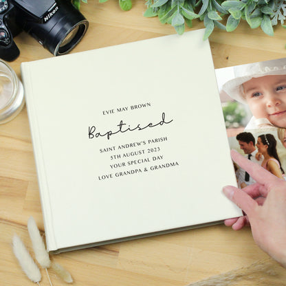 Personalised Free Text Square Photo Album - MK&JD Gifts