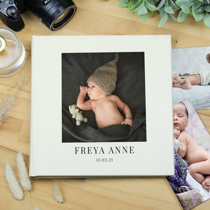 Personalised Photo Upload Square Photo Album - MK&JD Gifts