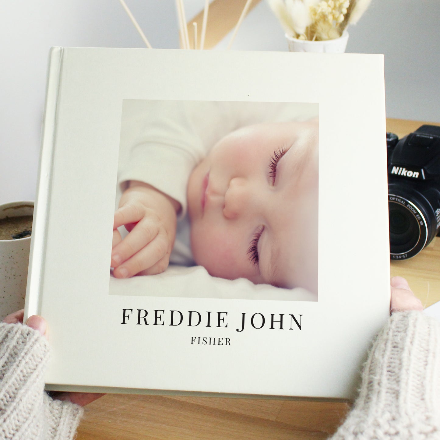 Personalised Photo Upload Square Photo Album - MK&JD Gifts