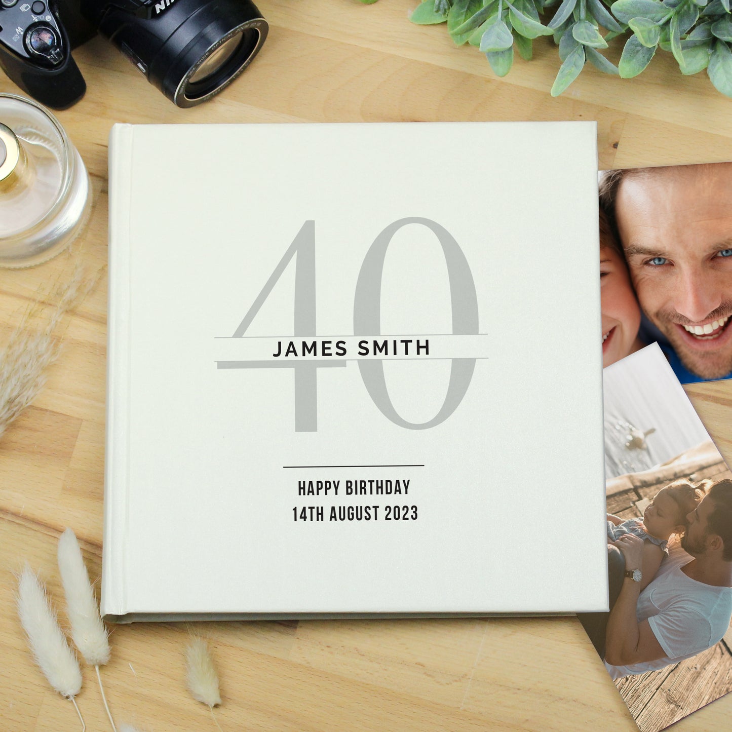 Personalised Birthday Square Photo Album - MK&JD Gifts
