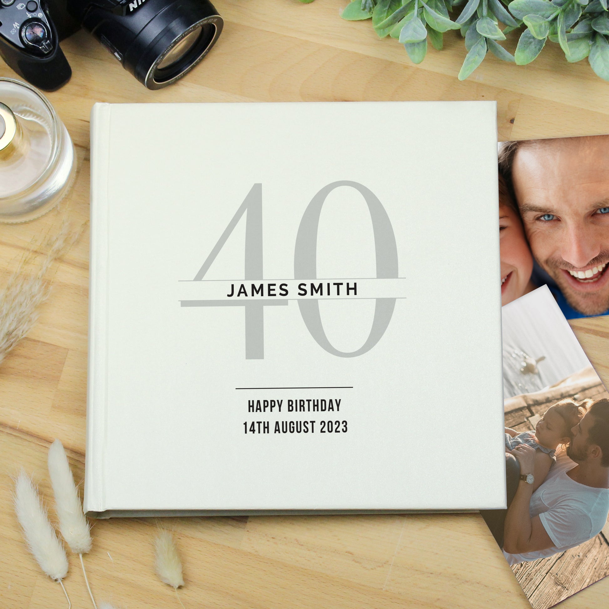 Personalised Birthday Square Photo Album - MK&JD Gifts