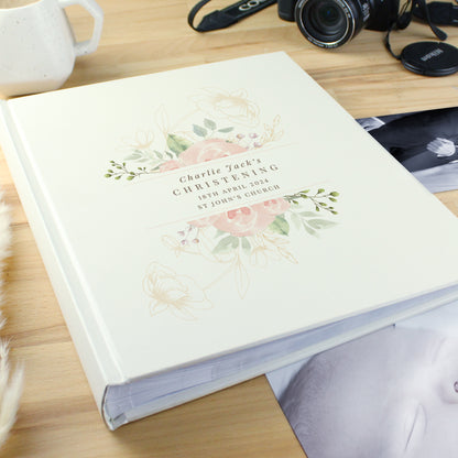 Personalised Floral Traditional Photo Album - MK&JD Gifts