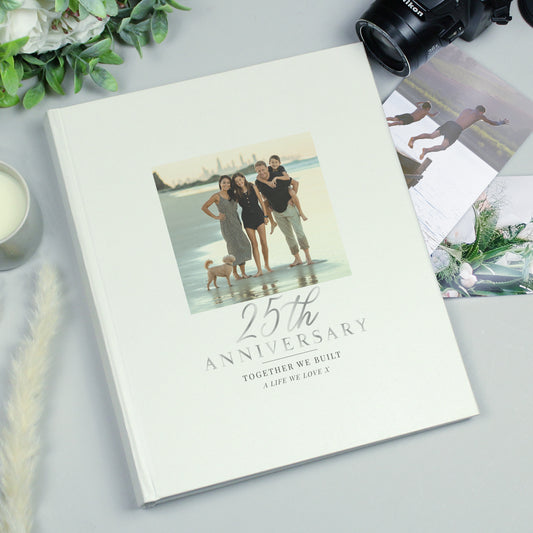 Personalised Photo Upload 25th Anniversary Traditional Photo Album - MK&JD Gifts