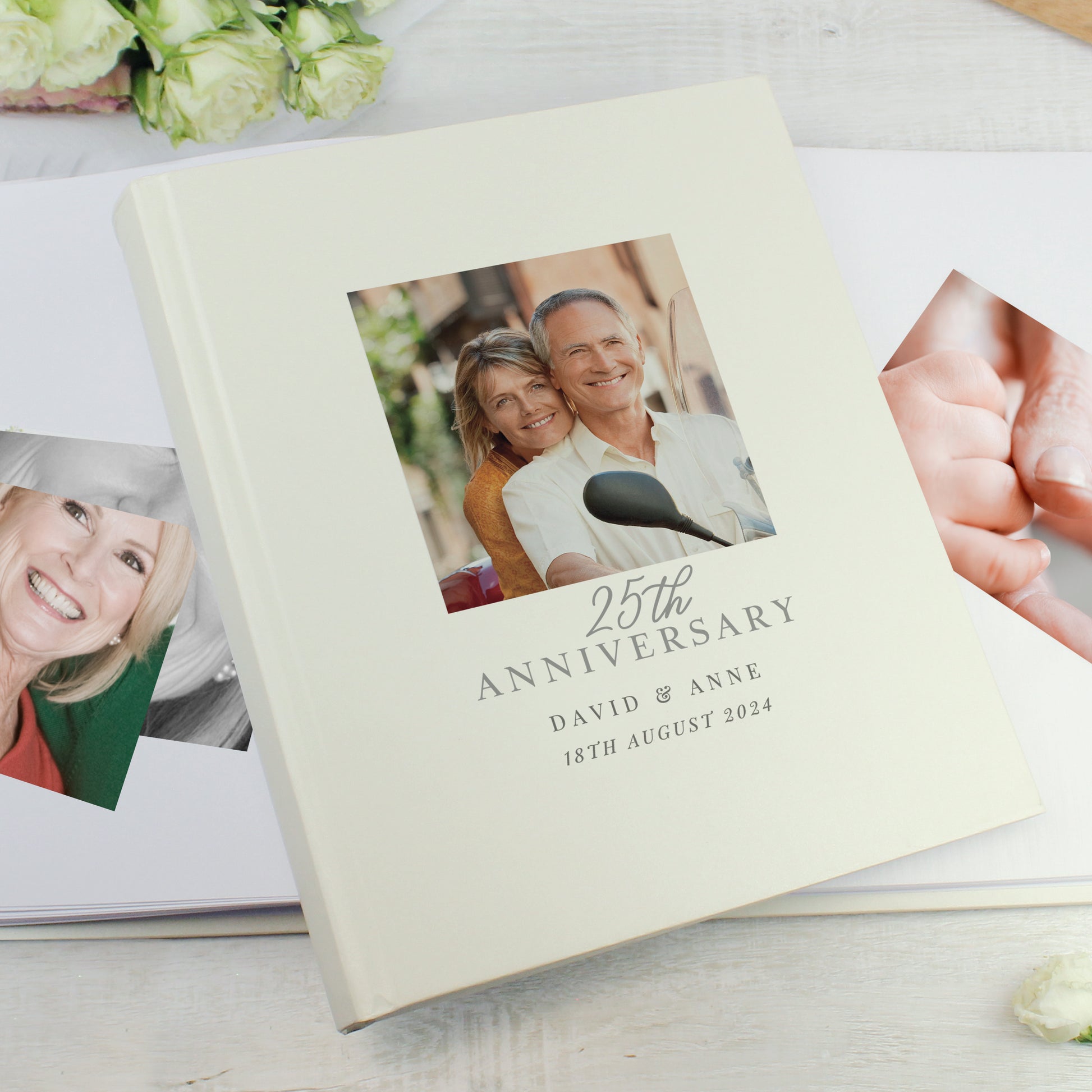 Personalised Photo Upload 25th Anniversary Traditional Photo Album - MK&JD Gifts