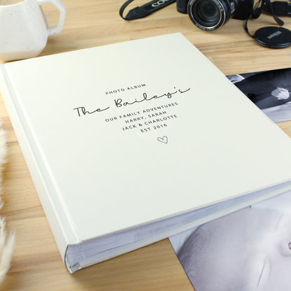 Personalised Traditional Photo Album - MK&JD Gifts