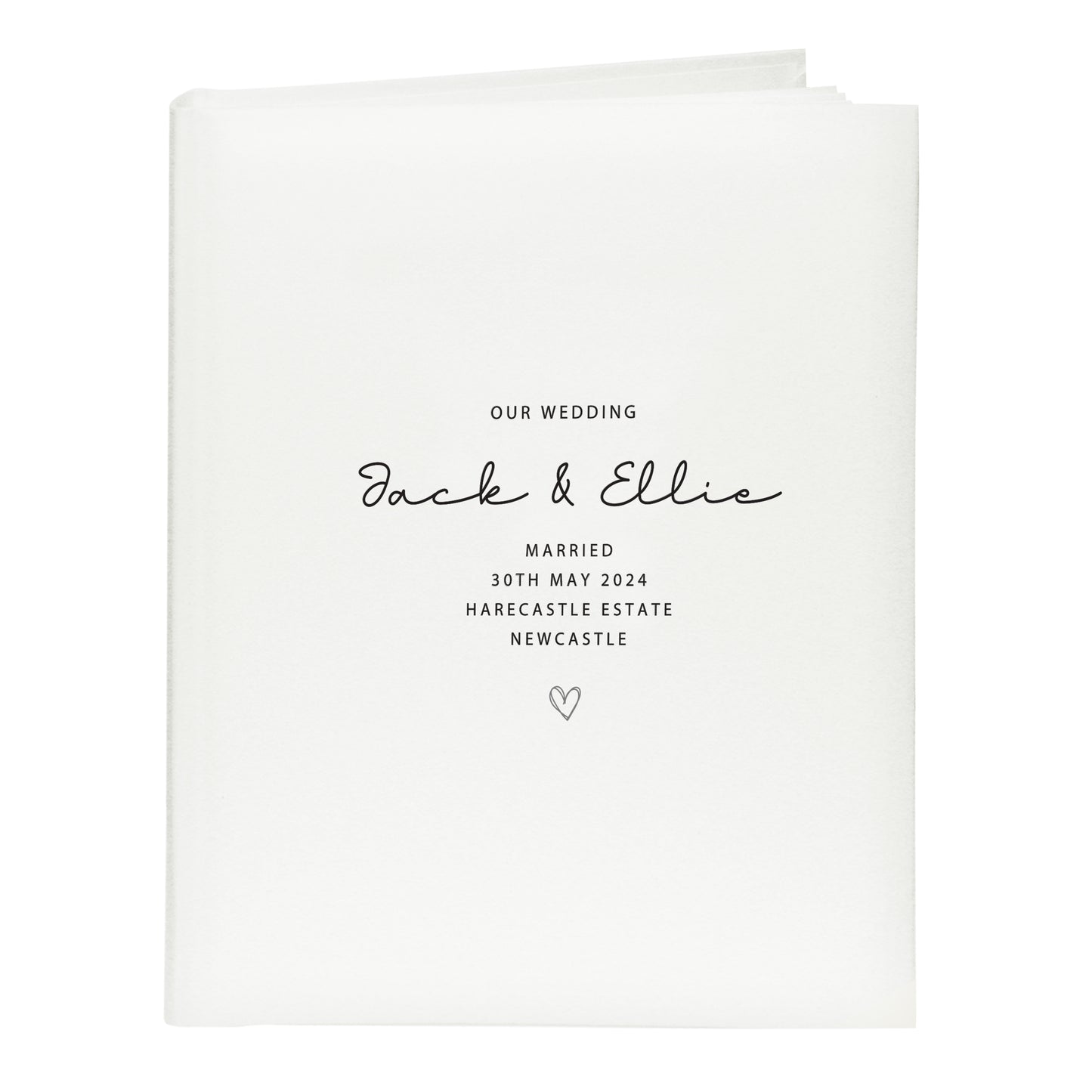 Personalised Traditional Photo Album - MK&JD Gifts