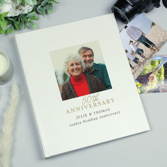 Personalised Photo Upload 50th Anniversary Traditional Photo Album - MK&JD Gifts