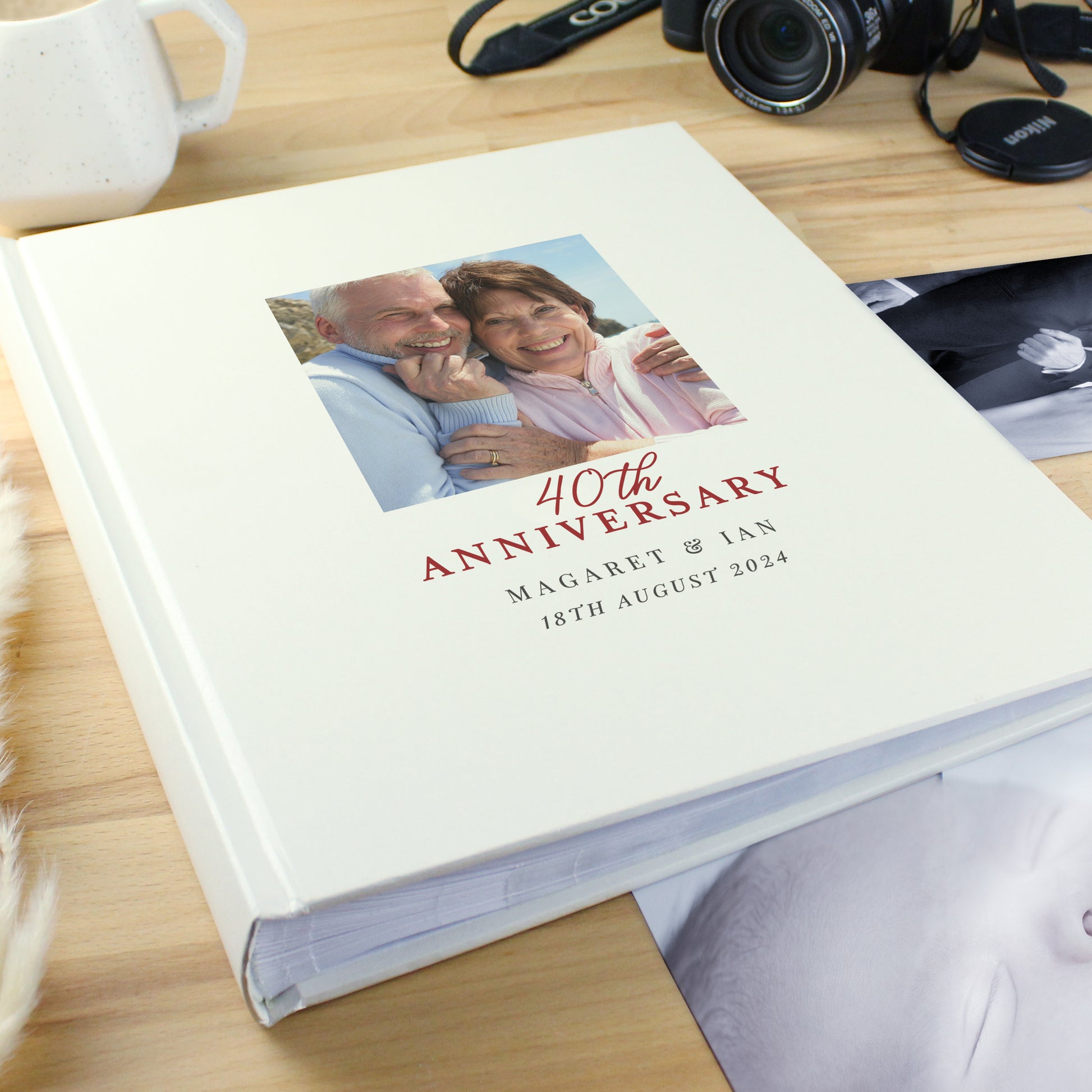 Personalised Photo Upload 40th Anniversary Traditional Photo Album - MK&JD Gifts