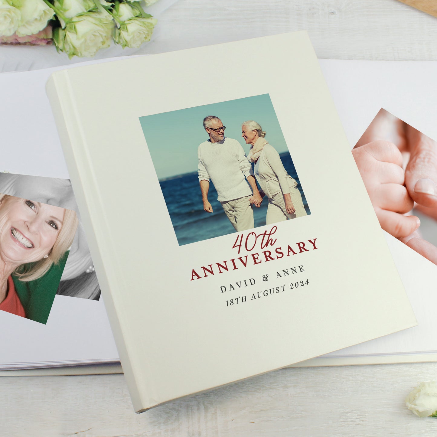 Personalised Photo Upload 40th Anniversary Traditional Photo Album - MK&JD Gifts