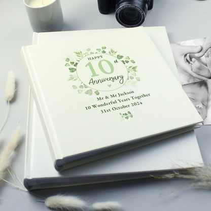 Personalised Botanical Anniversary Photo Album - MK&JD Gifts