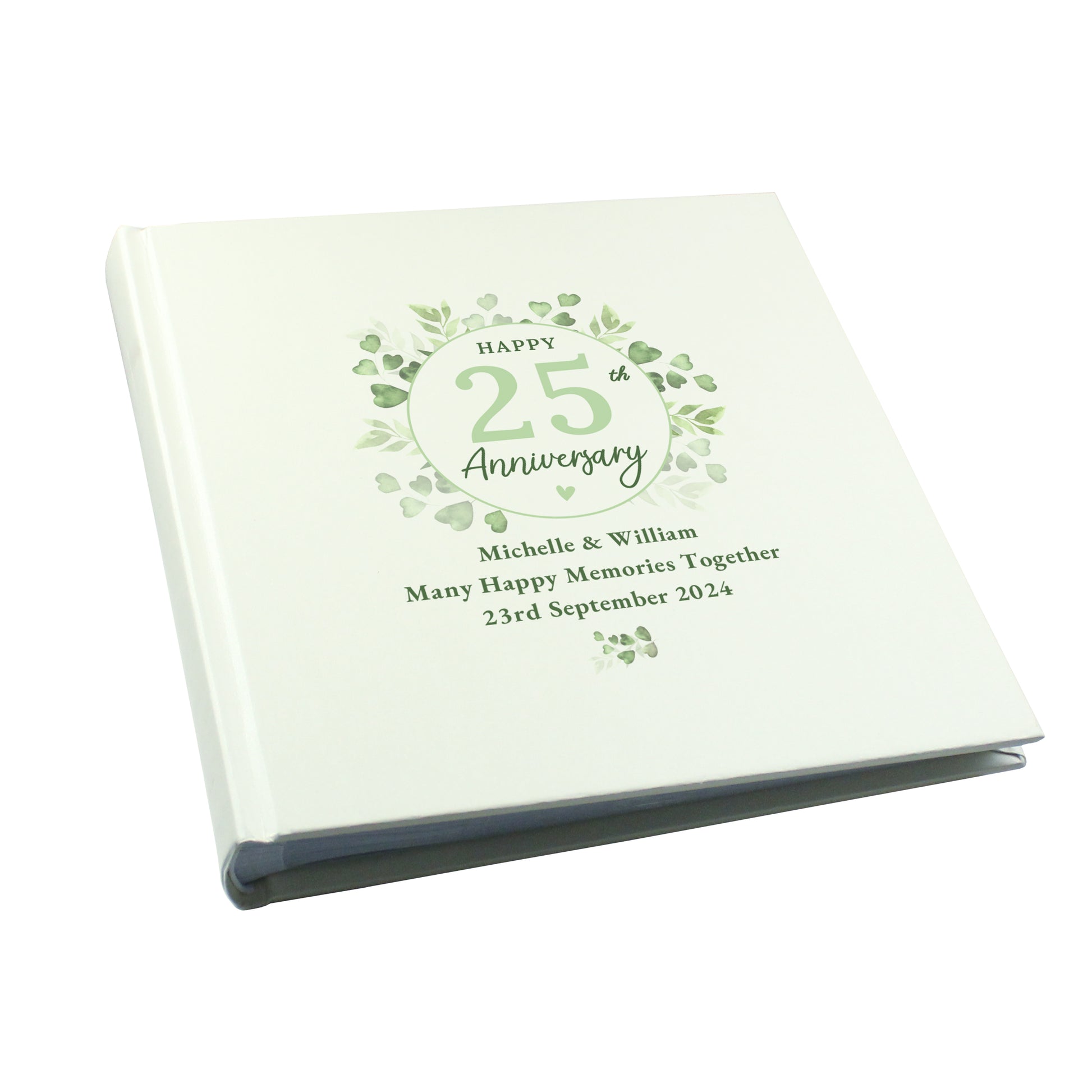 Personalised Botanical Anniversary Photo Album - MK&JD Gifts