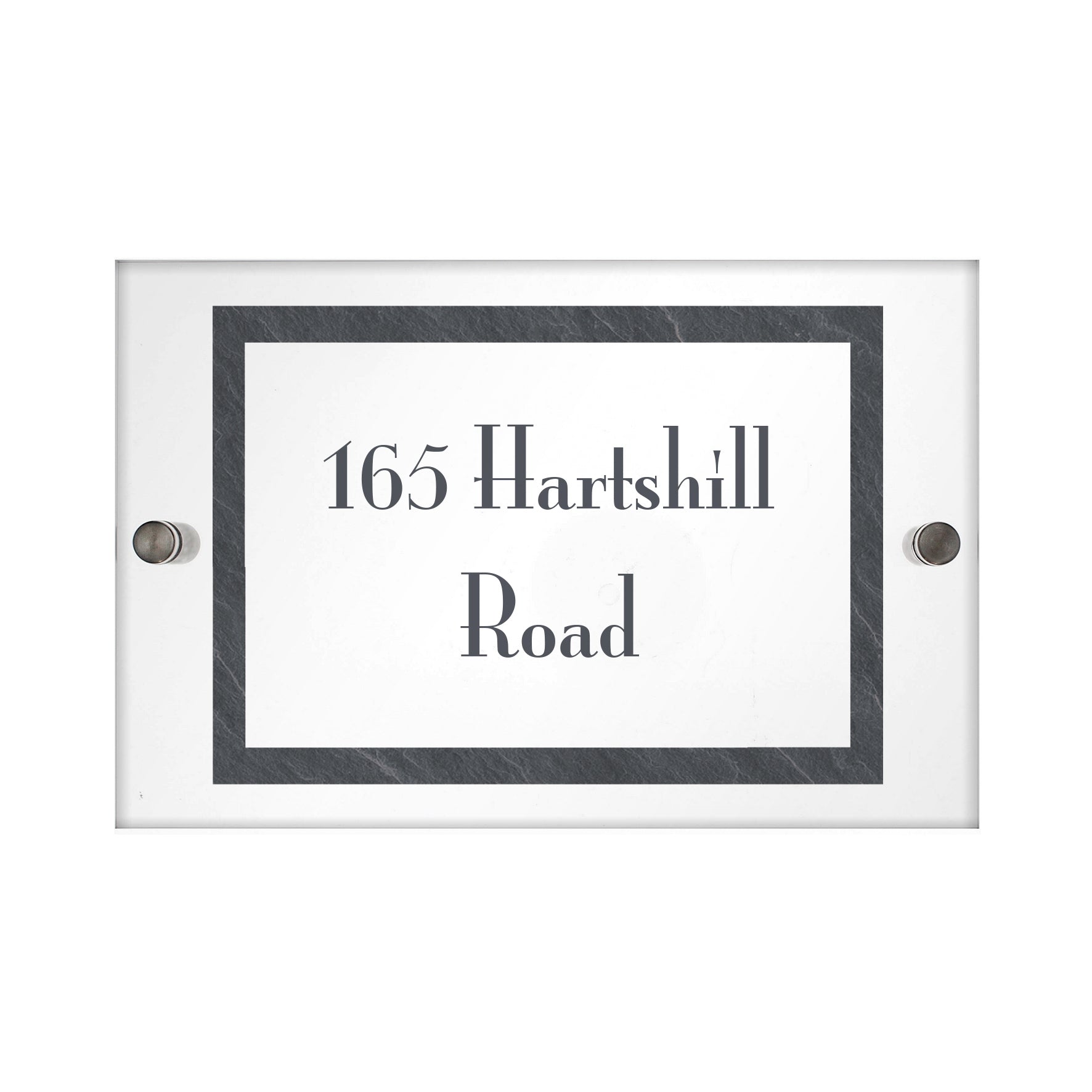 Personalised Slate Effect Acrylic House Sign - MK&JD Gifts