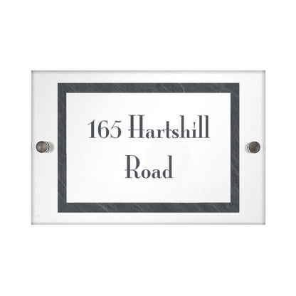 Personalised Slate Effect Acrylic House Sign - MK&JD Gifts