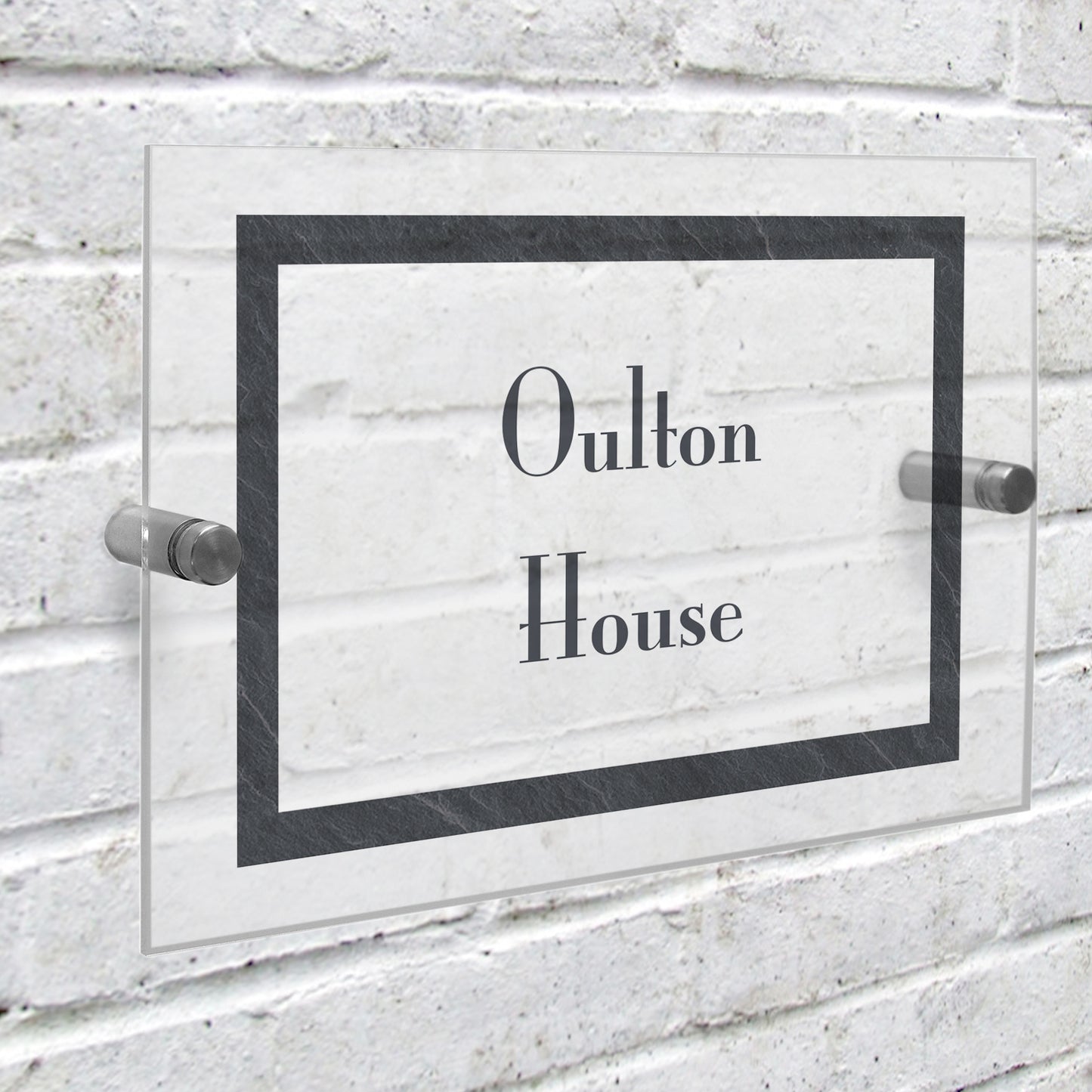 Personalised Slate Effect Acrylic House Sign - MK&JD Gifts