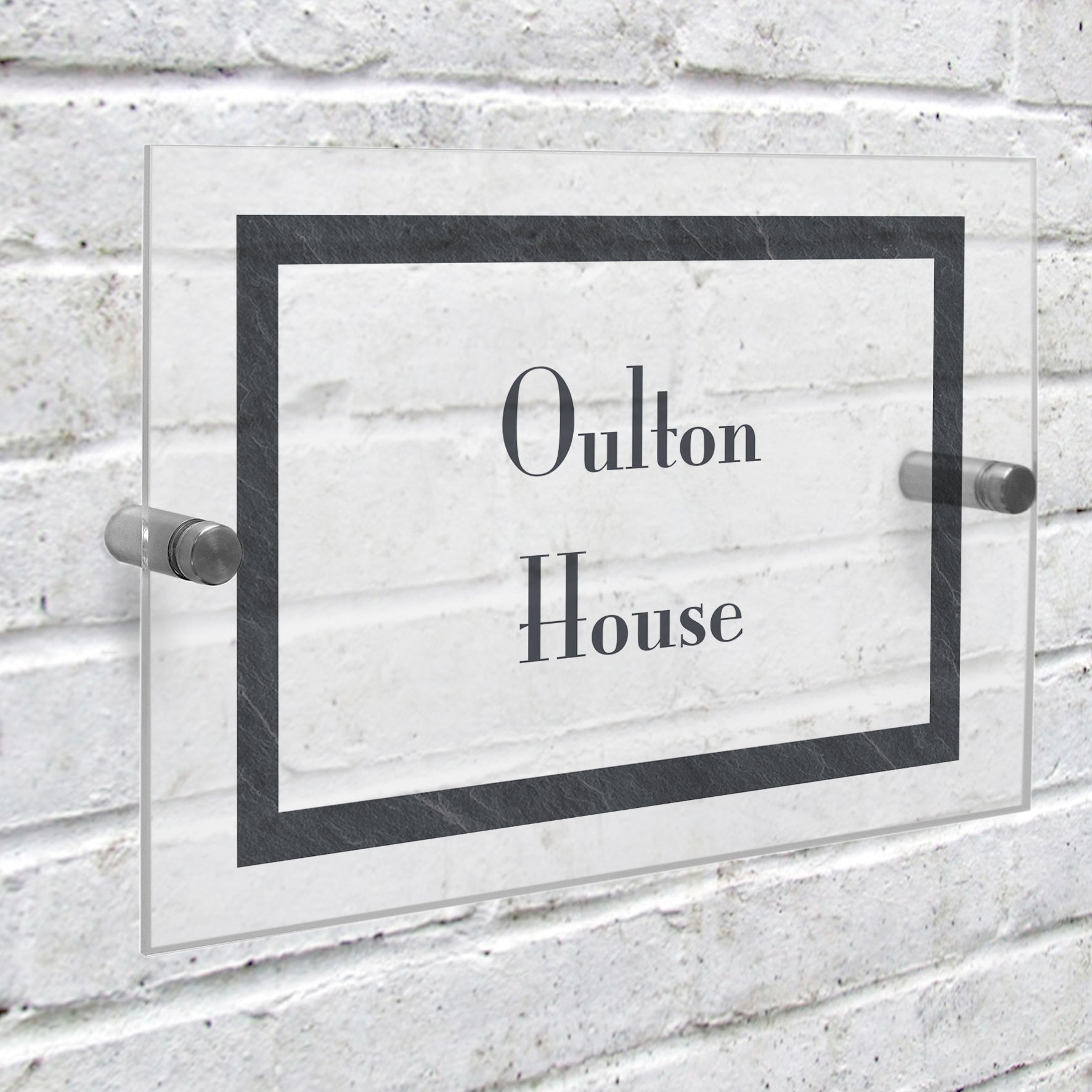 Personalised Slate Effect Acrylic House Sign - MK&JD Gifts