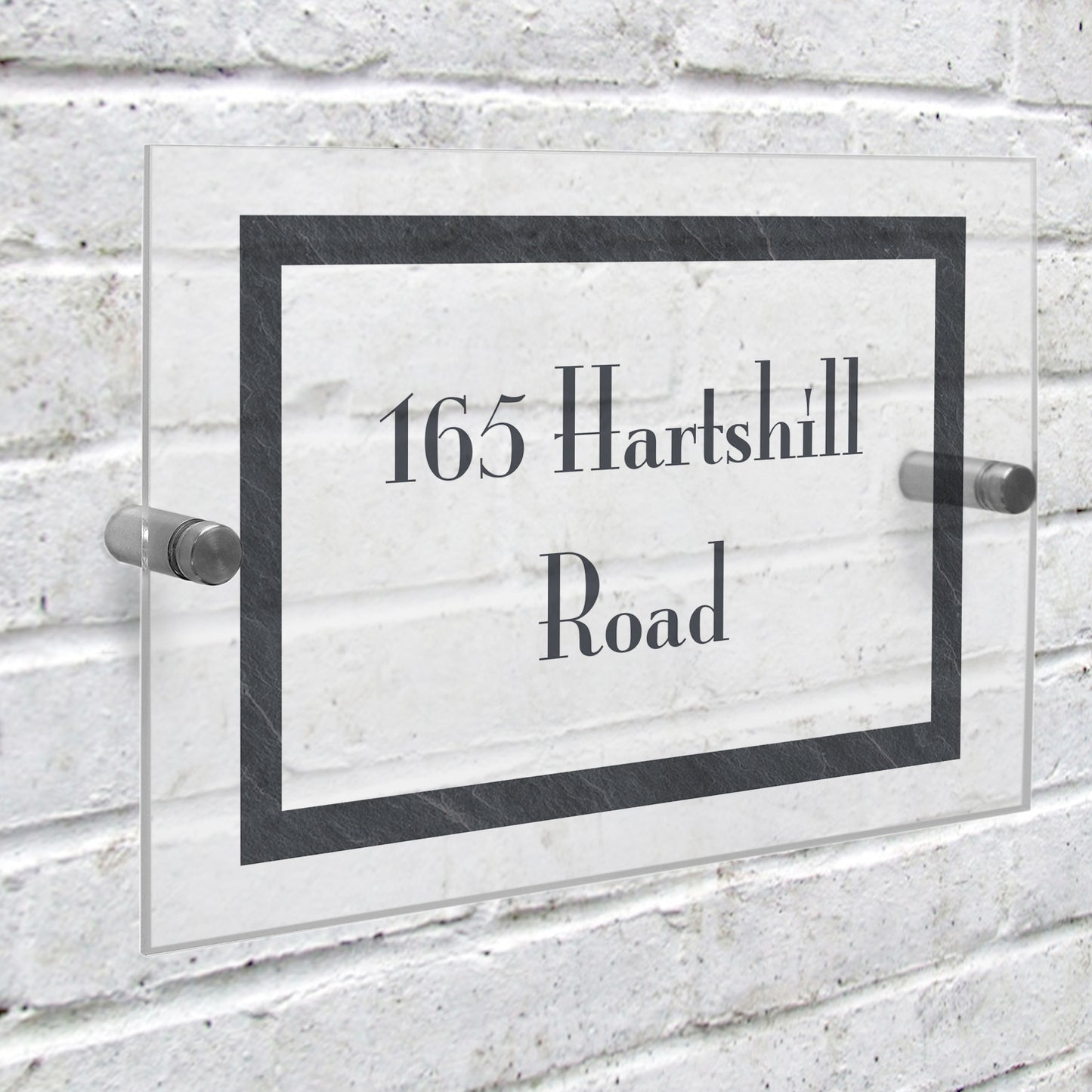Personalised Slate Effect Acrylic House Sign - MK&JD Gifts