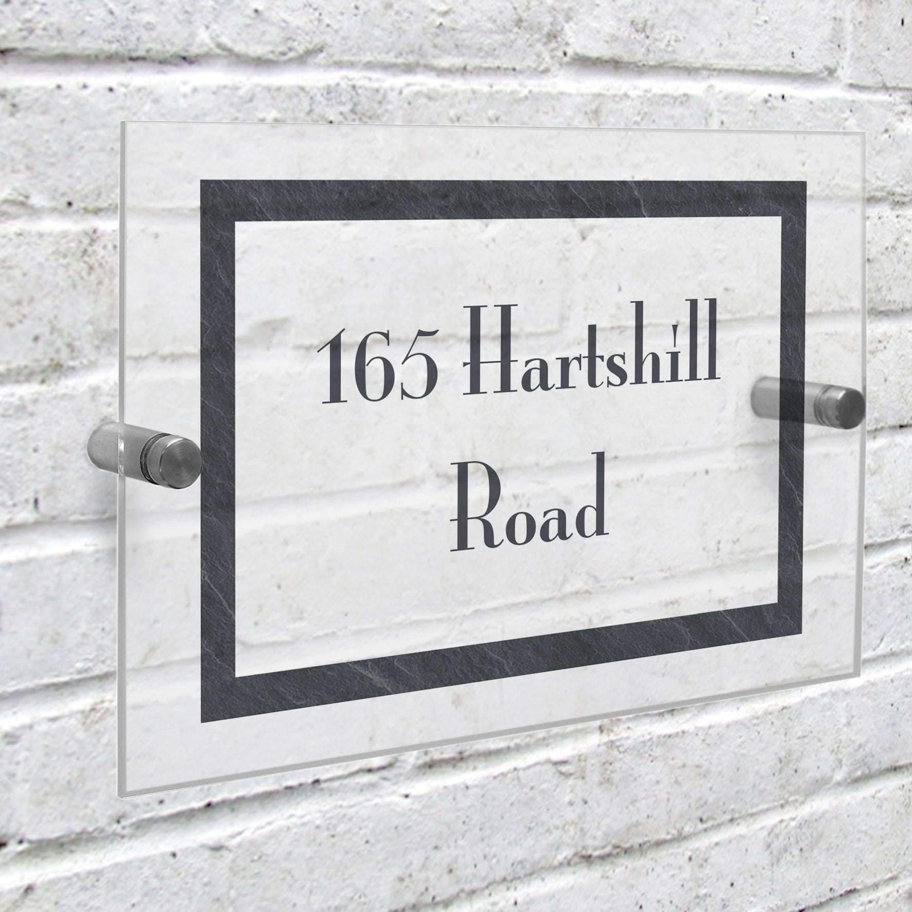 Personalised Slate Effect Acrylic House Sign - MK&JD Gifts