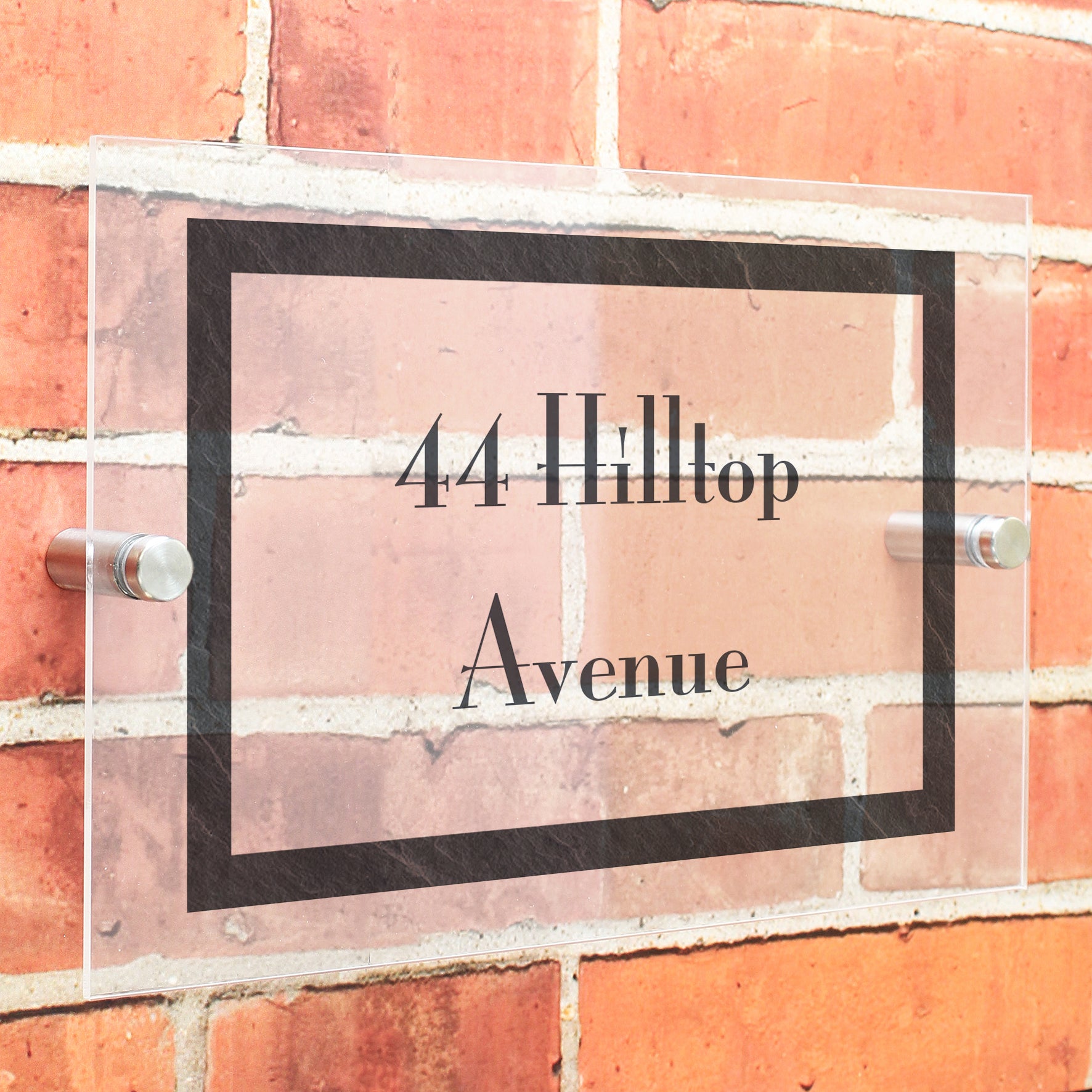 Personalised Slate Effect Acrylic House Sign - MK&JD Gifts
