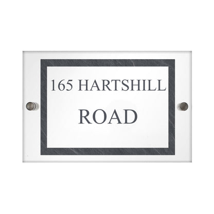 Personalised Slate Effect Acrylic House Sign - MK&JD Gifts