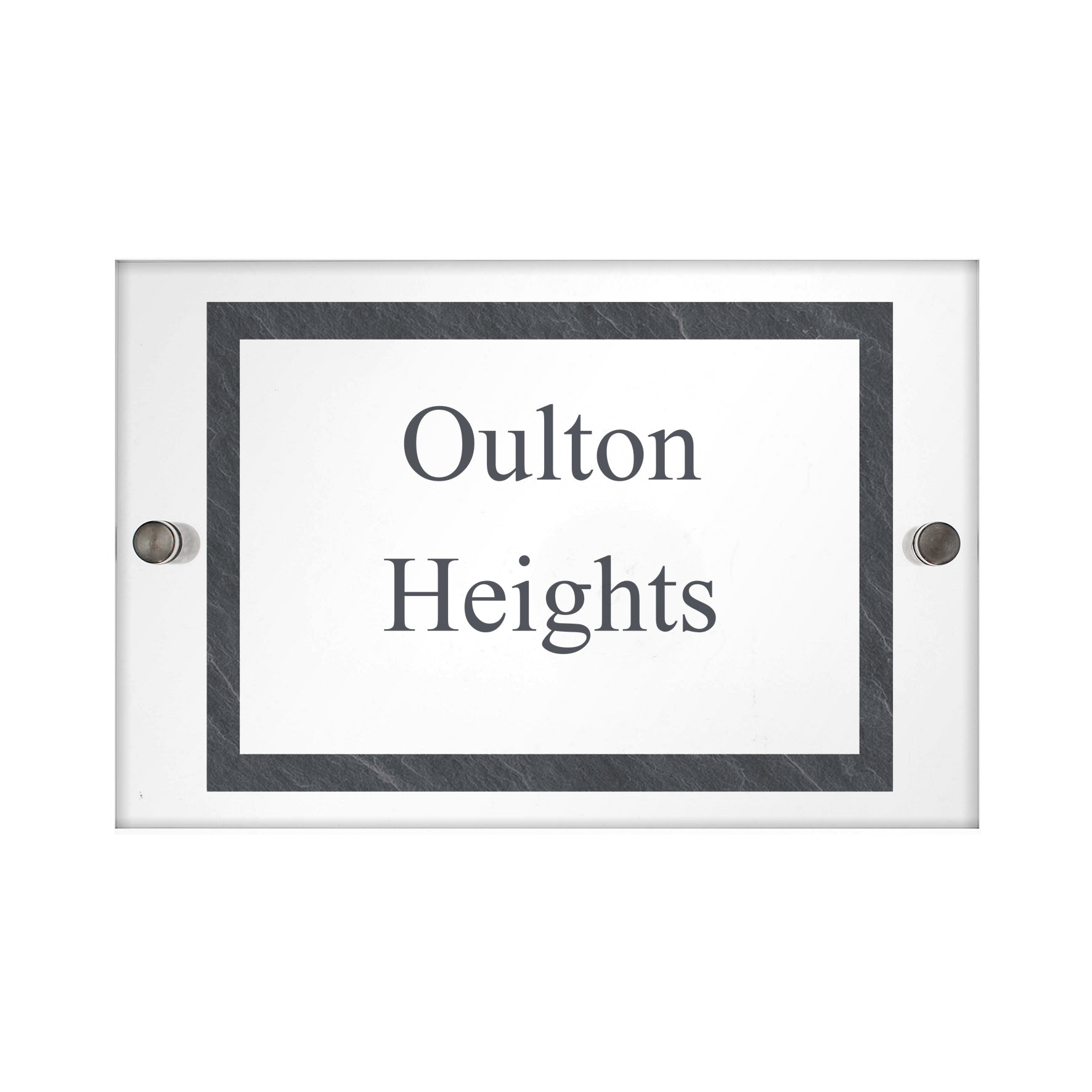 Personalised Slate Effect Acrylic House Sign - MK&JD Gifts