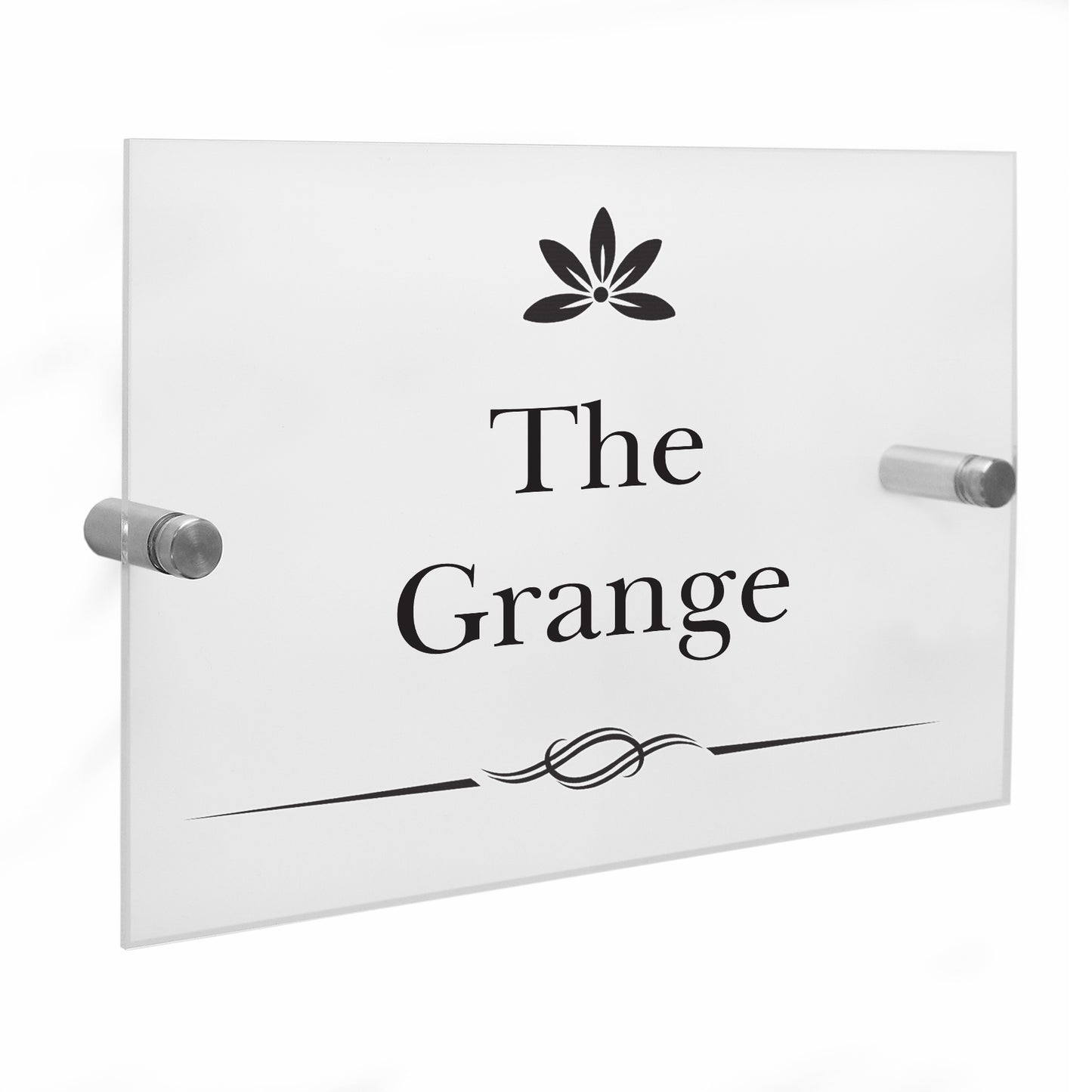 Personalised Decorative Swirl Acrylic House Sign - MK&JD Gifts