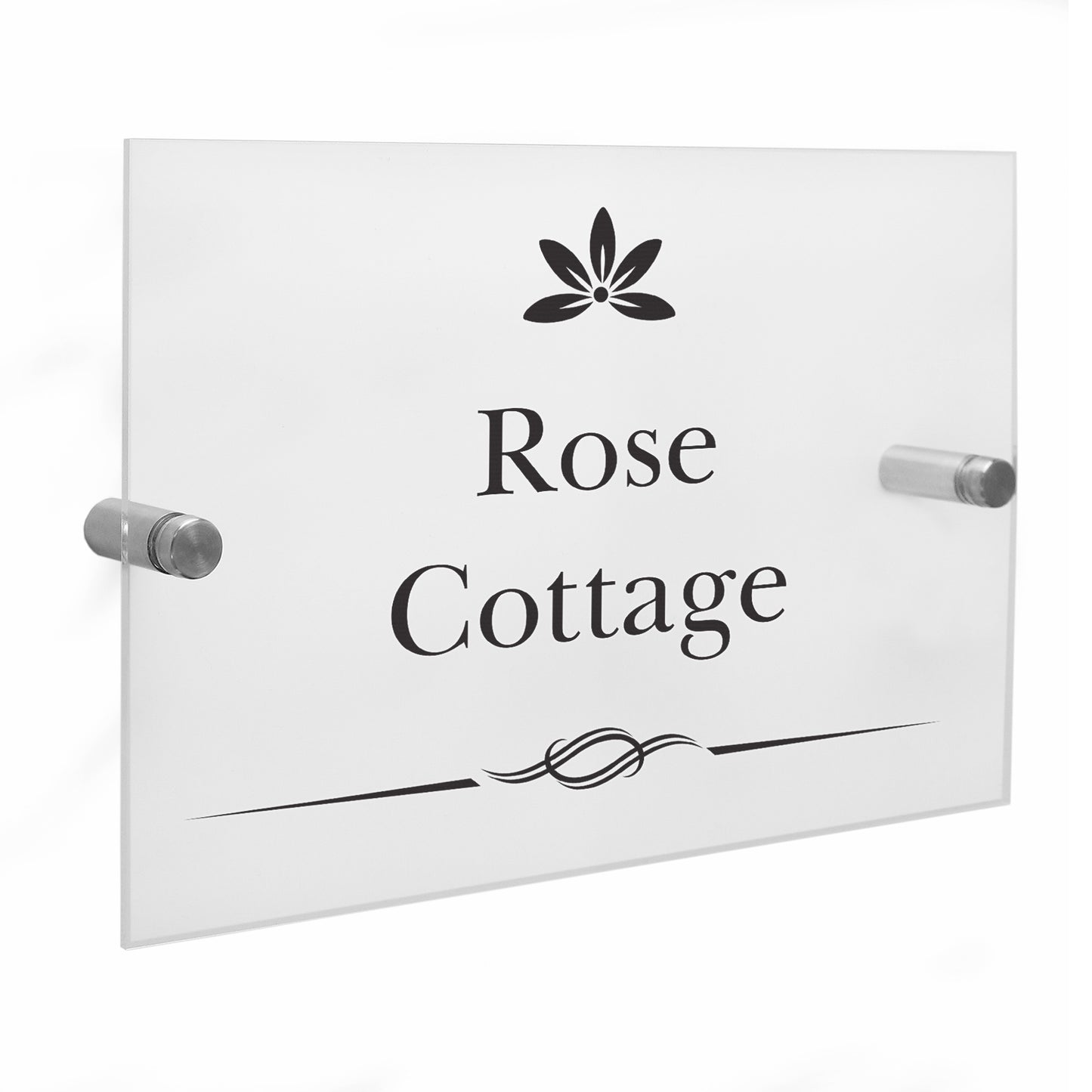 Personalised Decorative Swirl Acrylic House Sign - MK&JD Gifts