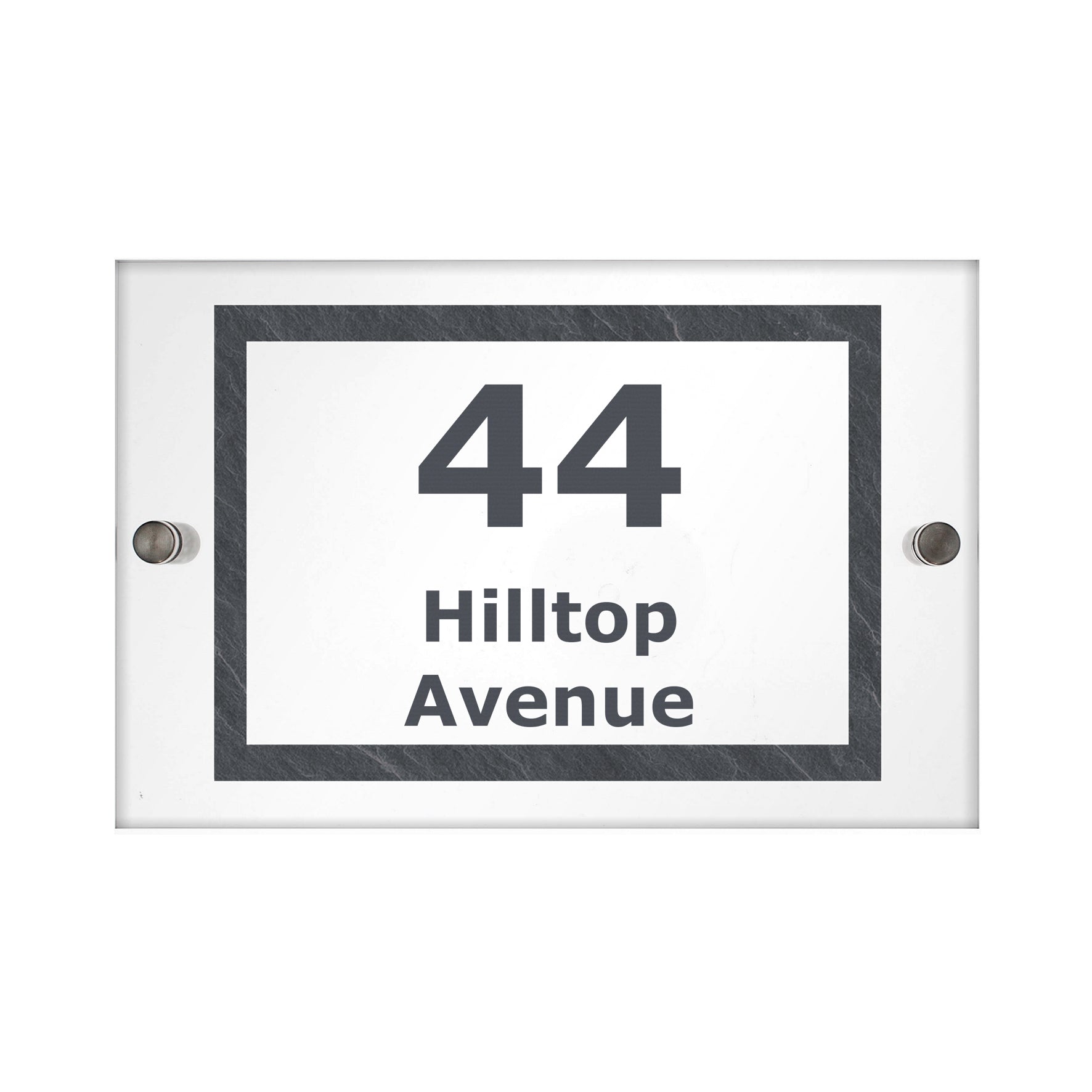 Personalised Marble Acrylic House Sign - MK&JD Gifts