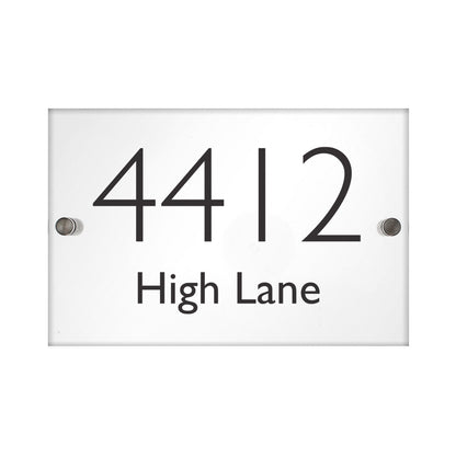 Personalised Modern Acrylic House Sign - MK&JD Gifts